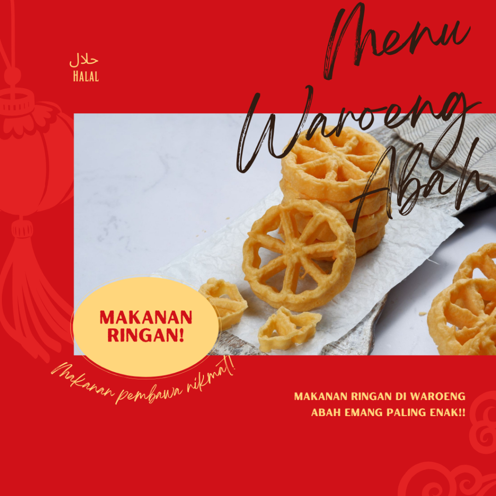 Cemilan Kue Kembang Goyang / Seroja Asin 500gram Renyah