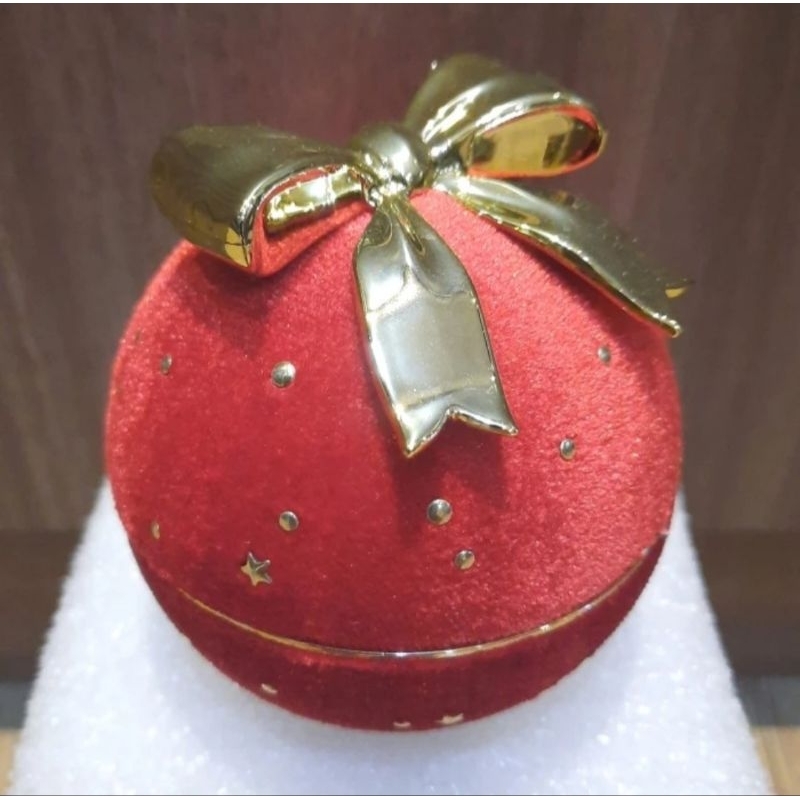Mizu Wedding Ring Box / Tempat Cincin Couple Red Velvet