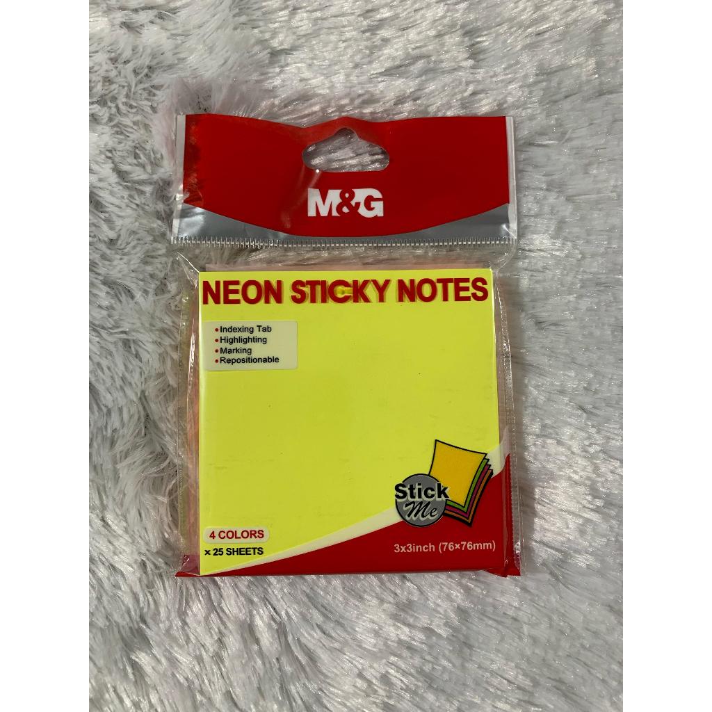 

M&G NEON STICKY NOTES 4 COLORS YS-183