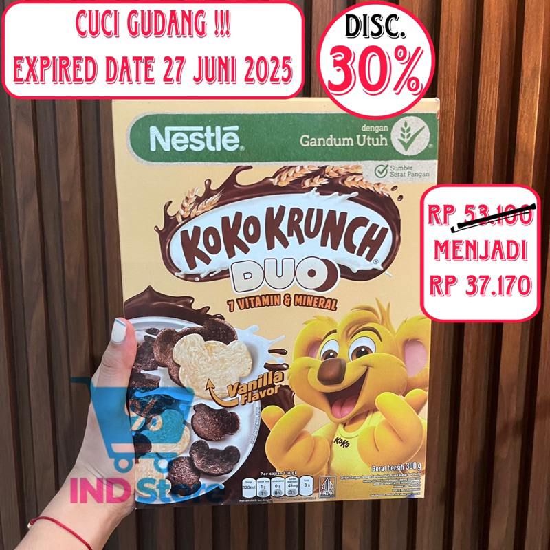 

CUCI GUDANG!!! KOKO KRUNCH DUO 300g Expired Date 27 Juni 2025