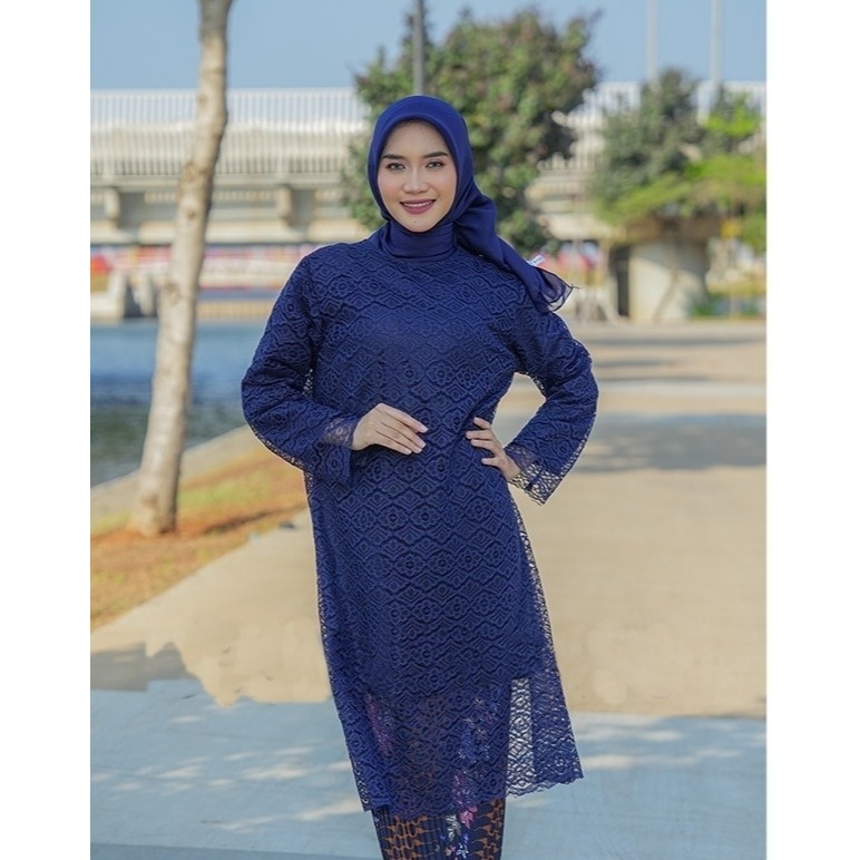KEBAYA BROKAT TUNIK MODERN / ATASAN TUNIK BRUKAT MUSLIM / COD KEBAYA BRUKAT JUMBO / KEBAYA WISUDA WA