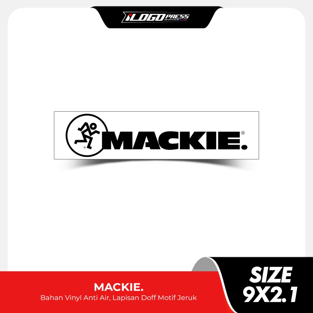 

MACKIE - Stiker Sound System Bahan Vinyl Premium Anti Air Doff Motif Jeruk
