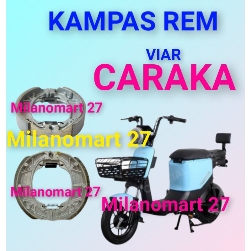 kampas rem viar caraka kampas rem sepeda listrik VIAR CARAKA