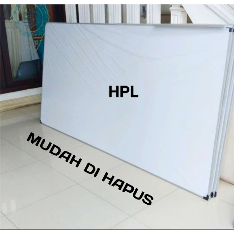 

WHITE BOARD STANDAR Bahan HPL sangat mudah di HAPUS Papan Tulis