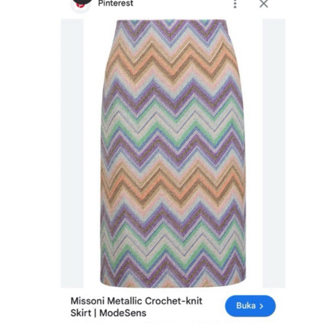 missoni* mini skirt glitter