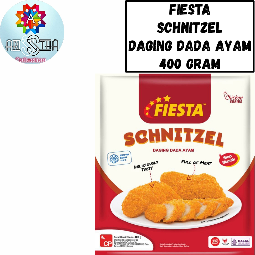 

Fiesta Schnitzel Daging Dada Ayam Pilihan Kemasan 400 Gram