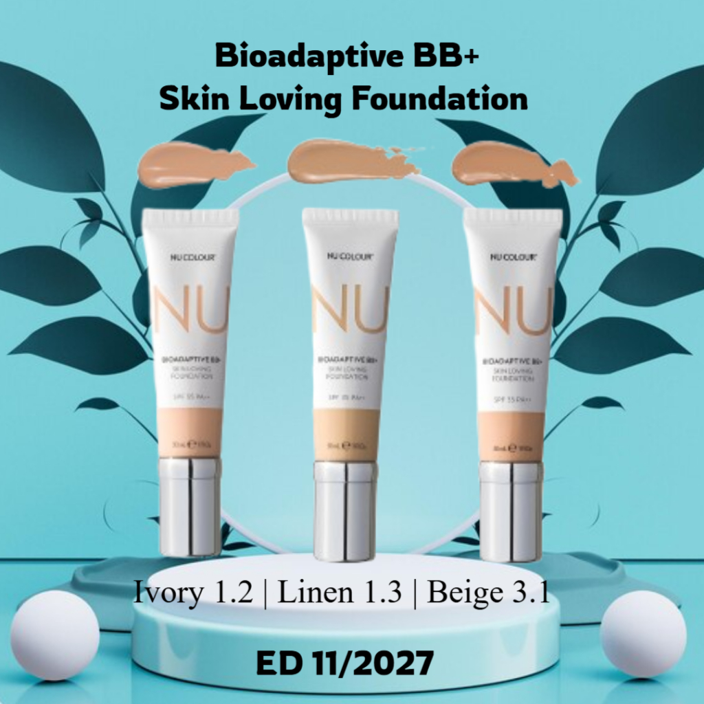 By NU SKINN Colour Bioadaptive BB+ Skin Loving Foundation Ivory , Linen , Natural Beige