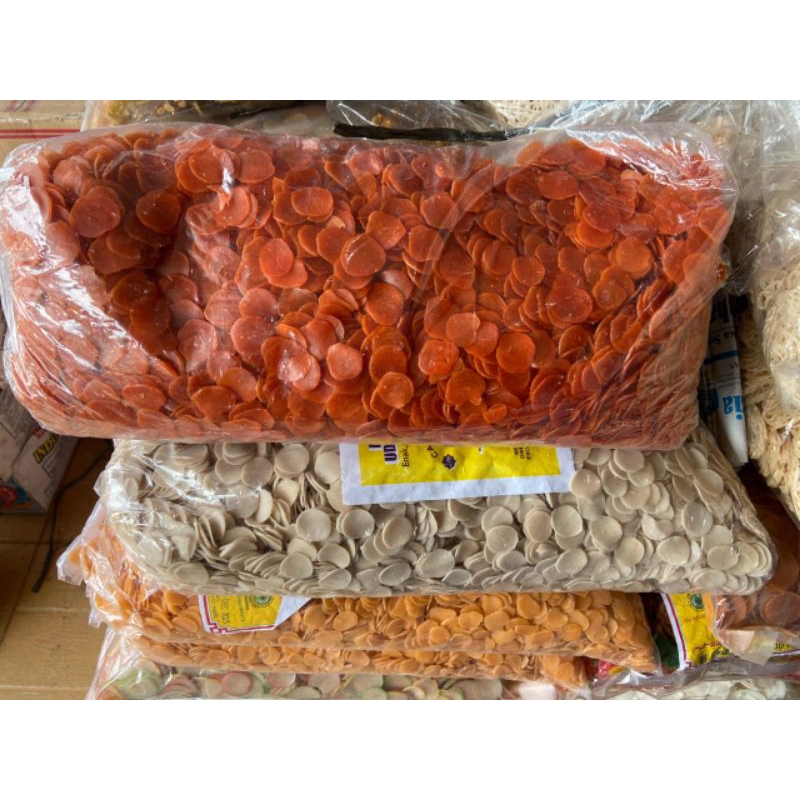 

Kerupuk Sari Udang Mini Mentah Orange 5 Kg