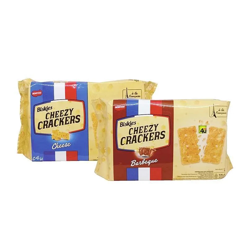 

BisKies Cheezy Chrackers 96g Biskuit Kreker Nikmat Lezat