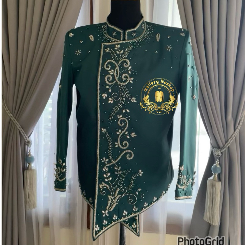 Beskap pengantin jogja/ beskap model surjan / sikep surjan