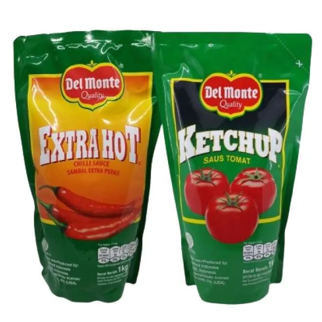 

Del Monte Extra Hot Chilli Sauce / Ketchup Saus Tomat 500gr POUCH / Del Monte / Delmonte Saus Pouch 500g [ Saus Tomat / Saus Sambal ]
