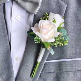 Wedding Corsage Boutonniere Grooms | Korsase Pink Bunga Jas Pengantin | Korsase Bunga Saku Jas Penga