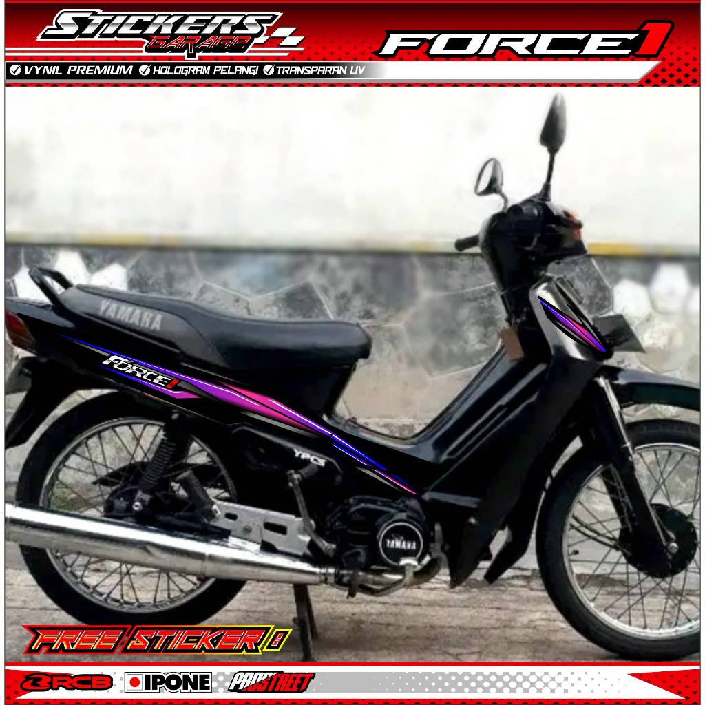 STRIPING VARIASI YAMAHA FORCE 1 / STICKER LIST VARIASI MOTOR YAMAHA FORCE ONE