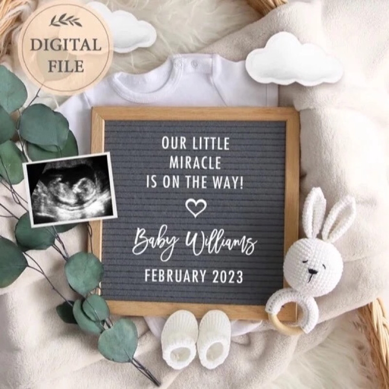 Papan Nama Bayi / Felt Letter Board Set / Papan Huruf Letter Board /  Letter Board  / Sudah Termasuk