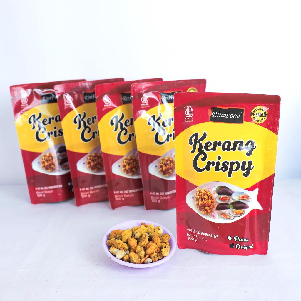

RINI FOOD PAKET Hemat KERANG CRISPY ISI 5 PCS (100 GR) BISA PILIH RASA PEDAS/ ORIGINAL