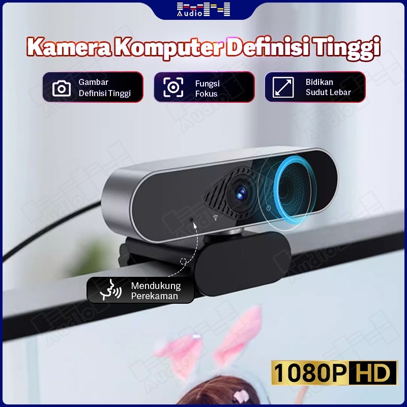 Webcams Laptop 1080P USB Kamera PC Full HD Live Broadcast Video Meeting Camera Laptop Komputer PC Ka