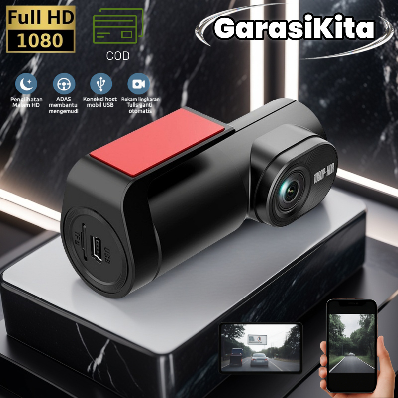 (Pasokan lokal) Dashcam k8 HD1080  Dashcam Wifi Mobil Kamera Dashcam Mobil Dashcam Motor Dashcam Mob