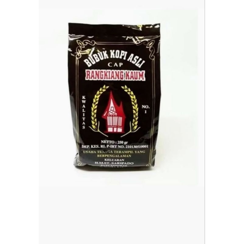 

kopi rangkiang kaum batusangkar kemasan 250gr