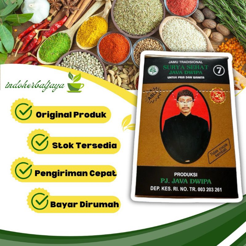 

Surya Sehat No.7 Java Dwipa Sesak Napas Jamu Tradisional