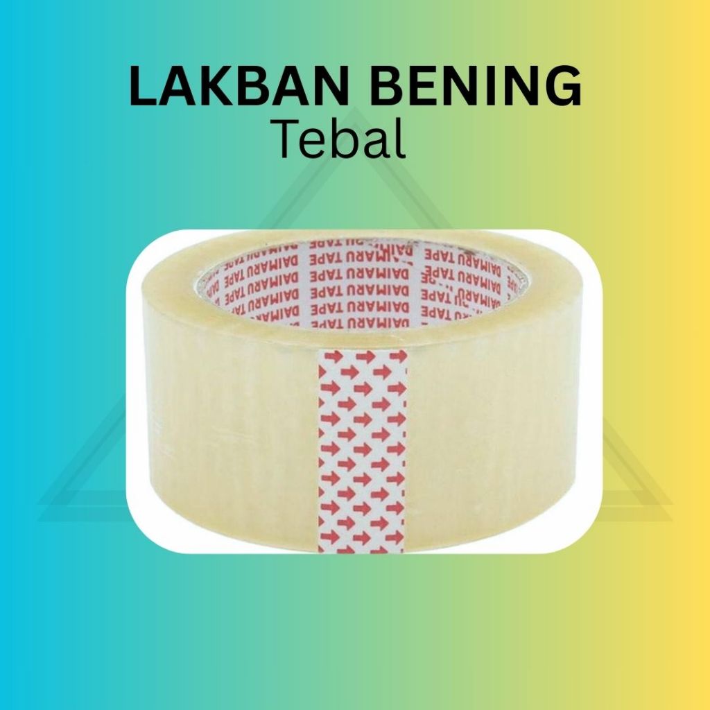 

Lakban Daimaru 2" Inchi Tebal Bening Coklat 48 Mm X 90 Yard Super Rekat Tape Isolasi