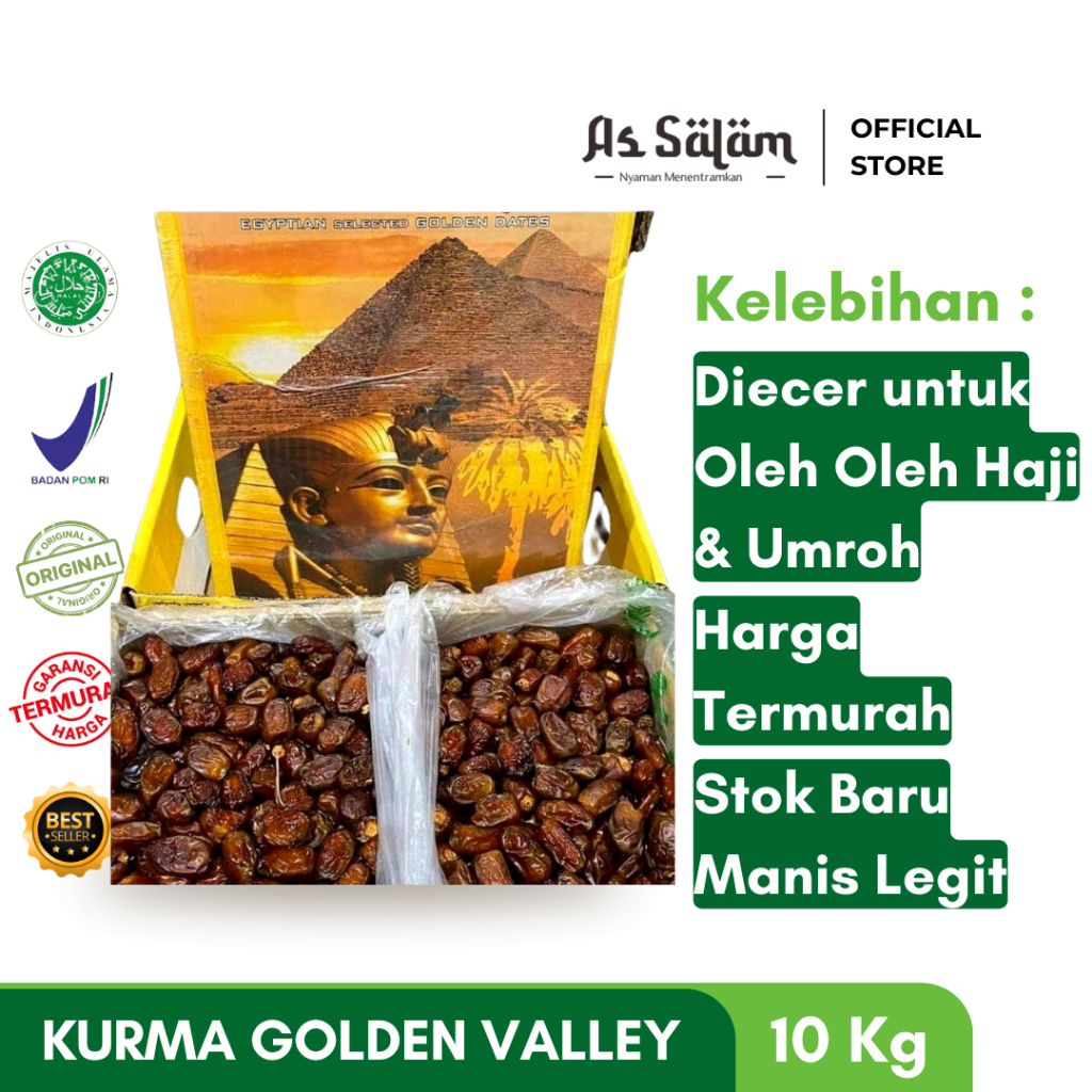 

Oleh Oleh Haji dan Umroh - Kurma Golden Valley 10 Kg Termurah! , Cocok Di Ecer untuk Oleh Oleh Haji dan Umroh - 10 Kg