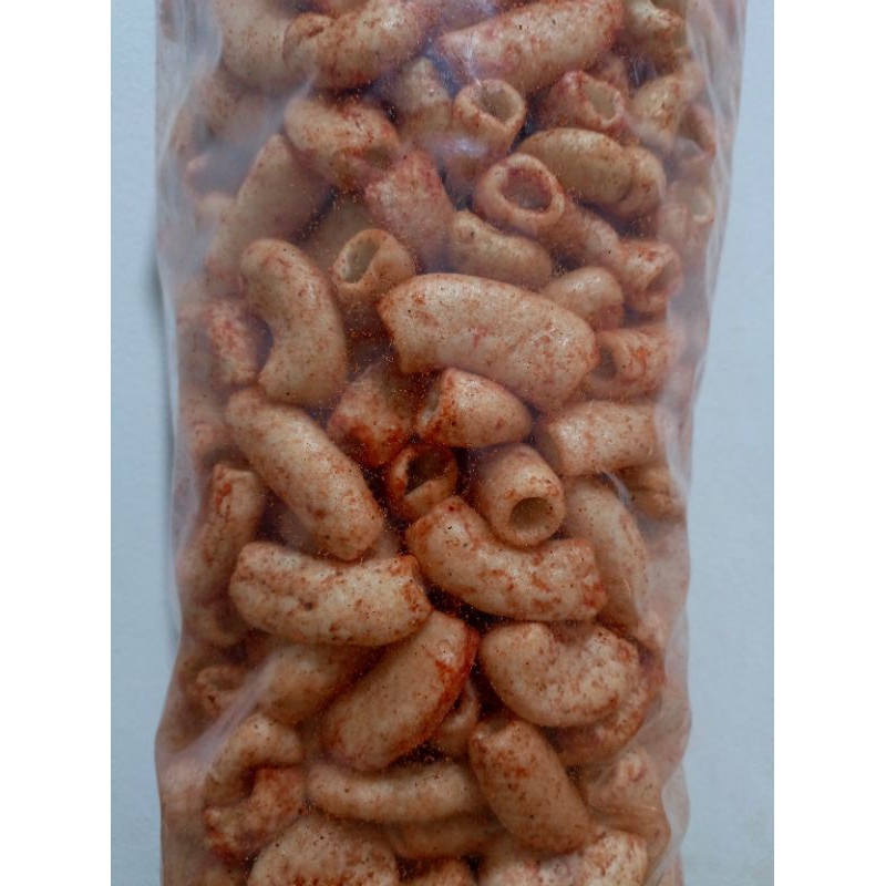 

250 GR KERUPUK MAKARONI PEDAS BESAR MEKAR BANTET