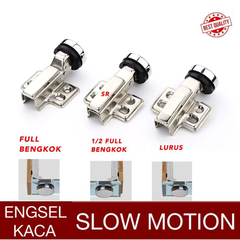 Engsel Kaca/ Engsel Sendok Slowmotion/ Hidrolik Soft Close