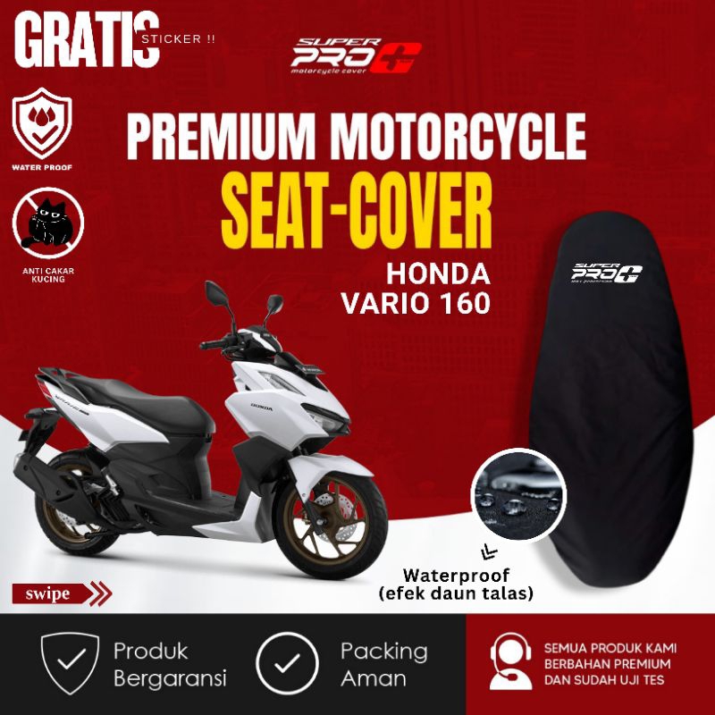 Sarung jok motor Vario160 wateproof anti air cover jok anti cakar kucing Stylish & Praktis