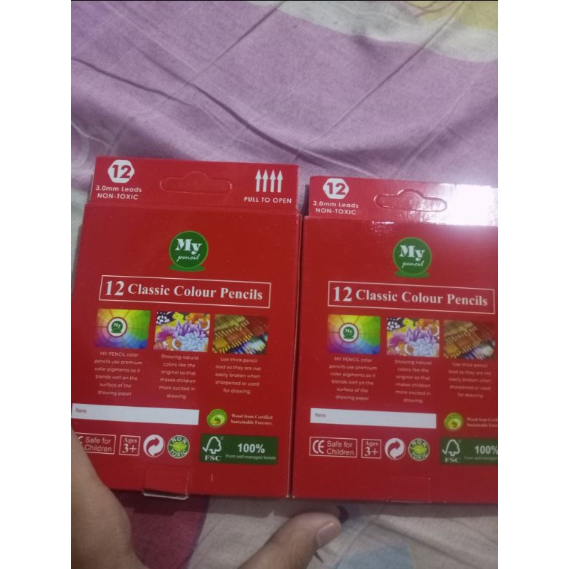 

pensil 12 warna pendek mini MY PENCIL/COLOR PENCIL