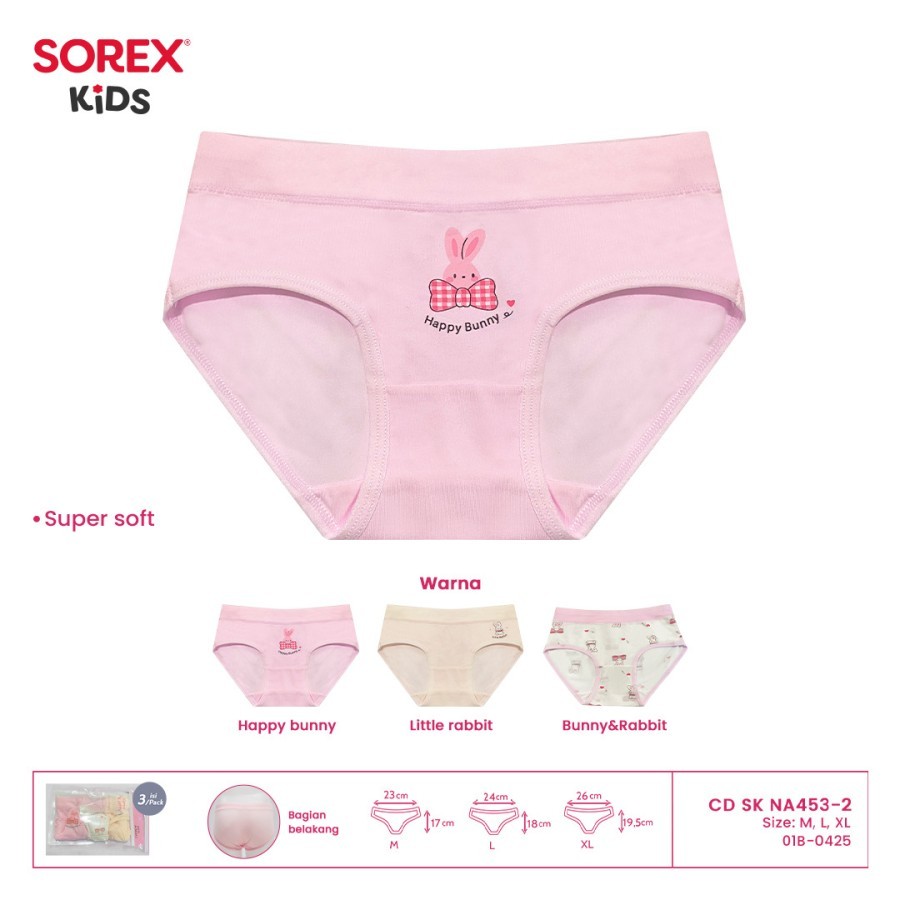 cd celana dalam segitiga anak perempuan sorex kids girl seri NA 471 452 401 403 452 470 453 404