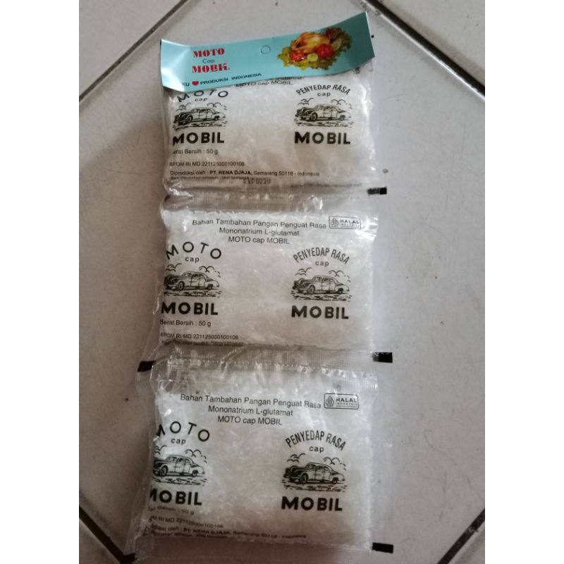 

Moto (MSG) Cap Mobil Renceng (isi 6 pcs x 50 g)