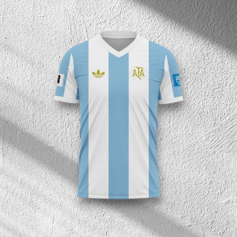 JERSEY TIMNAS ARGENTINA TERBARU 2025/2026 GRATIS NIKNAME. KAOS BOLA