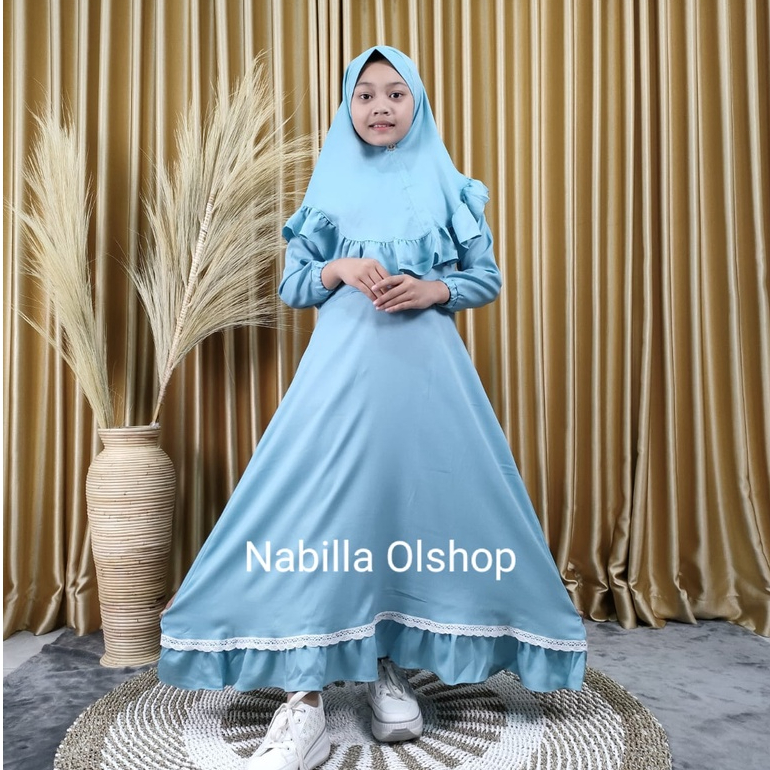 Gamis anak terbaru 2023 | Baju muslim anak cewe plus kerudung | Baju Anak Perempuan muslim | Baju mu