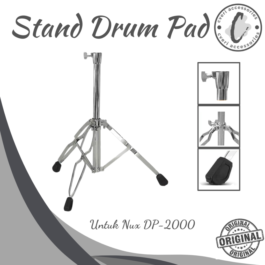 Stand Drum Pad Stand Digital Drum Pad Elektrik Bahan Kokoh