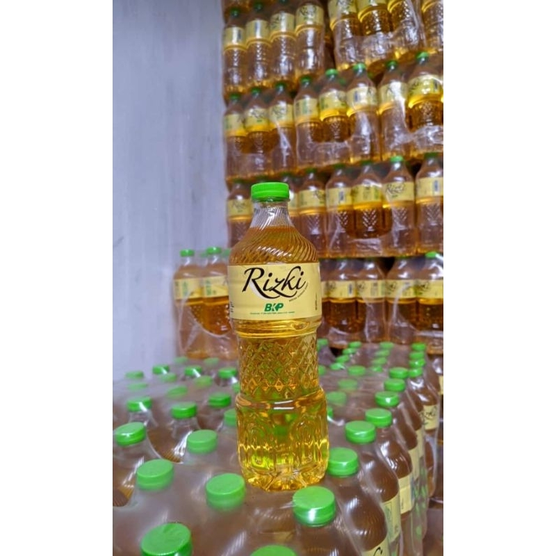 

Minyak goreng Rizky botol 800ml 1krat isi 12 botol