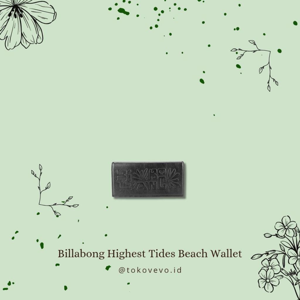 Dompet Billabong Original - Highest Tides Beach Wallet | Dompet Lipat Wanita