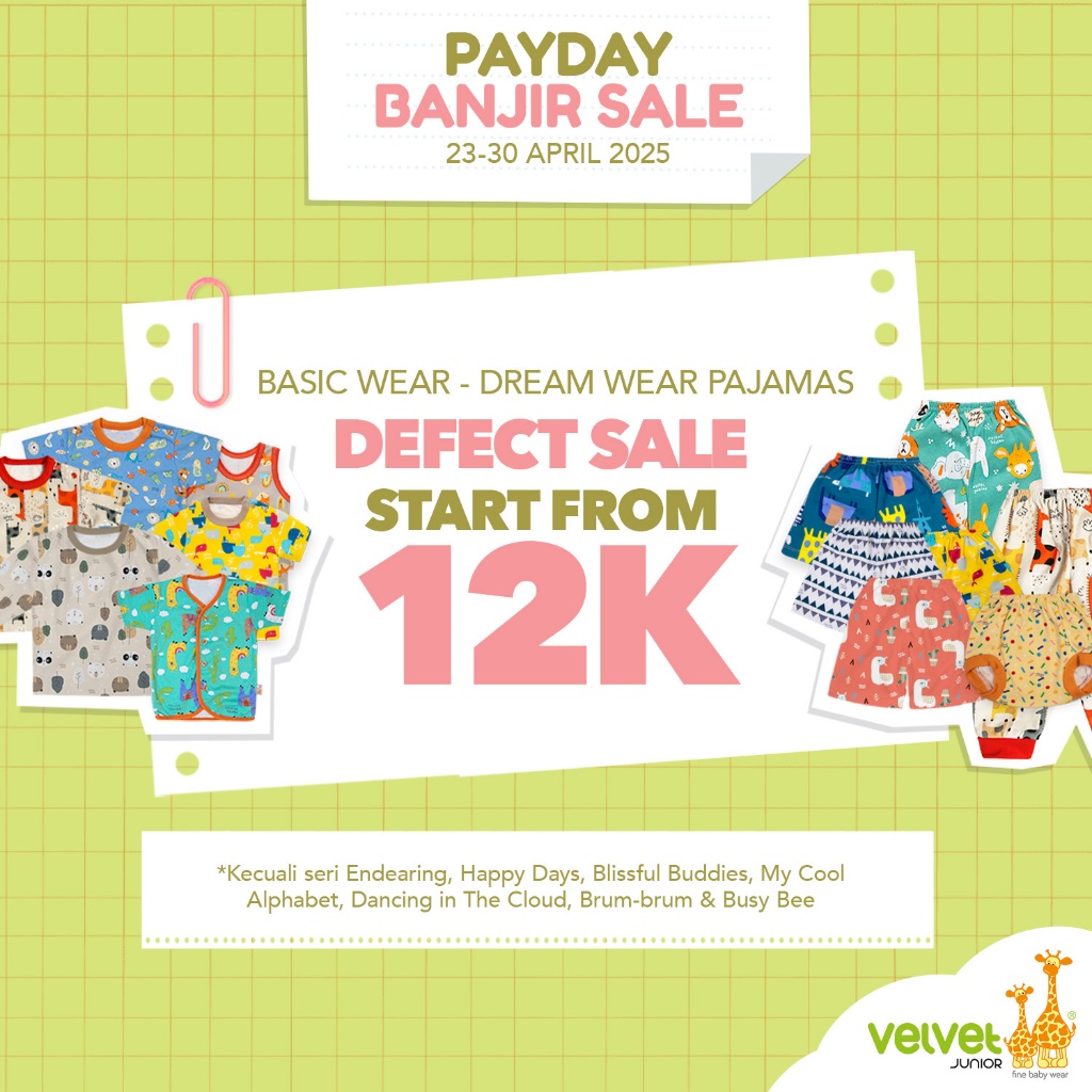 Velvet Junior Baju Anak - Clearance Sale - BasicWear atasan motif acak