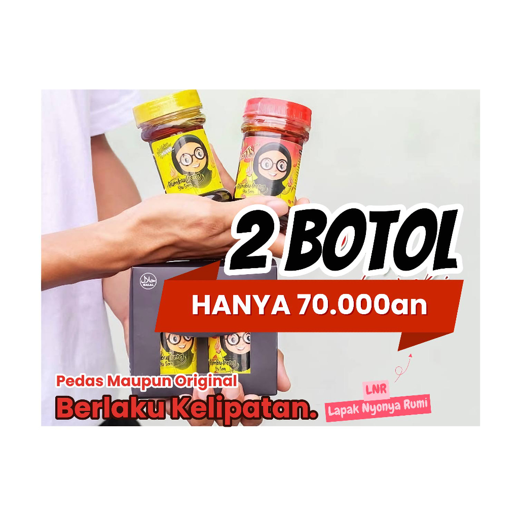 

Paket 2 PCS Bumbu Ireng Yu San Original dan Pedas | Bumbu Ireng Yusan Original | Bumbu Ireng Yusan Pedas | COD BAYAR DI RUMAH