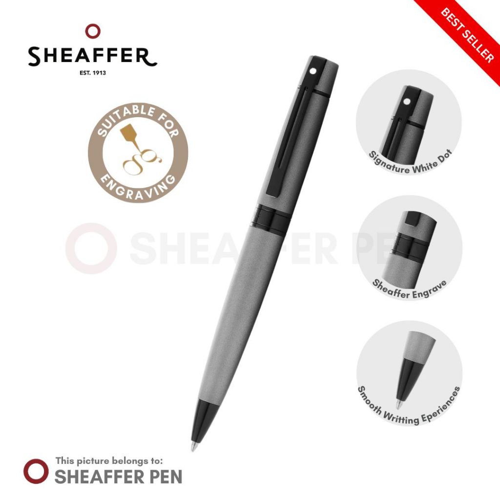 

Sheaffer® 300 Matte Gray Lacquer Ballpoint Pen