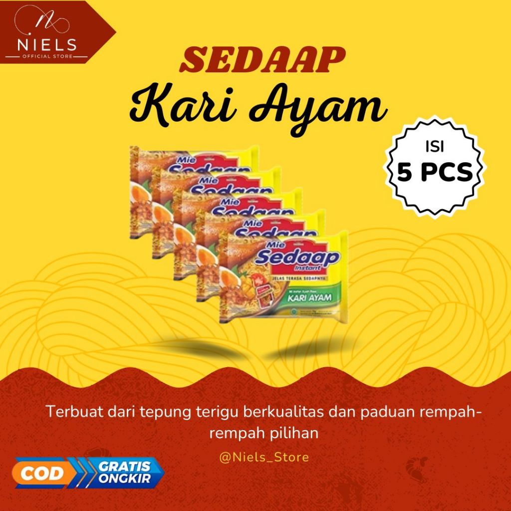

NIELS - Sedaap Kari Ayam 5 pcs