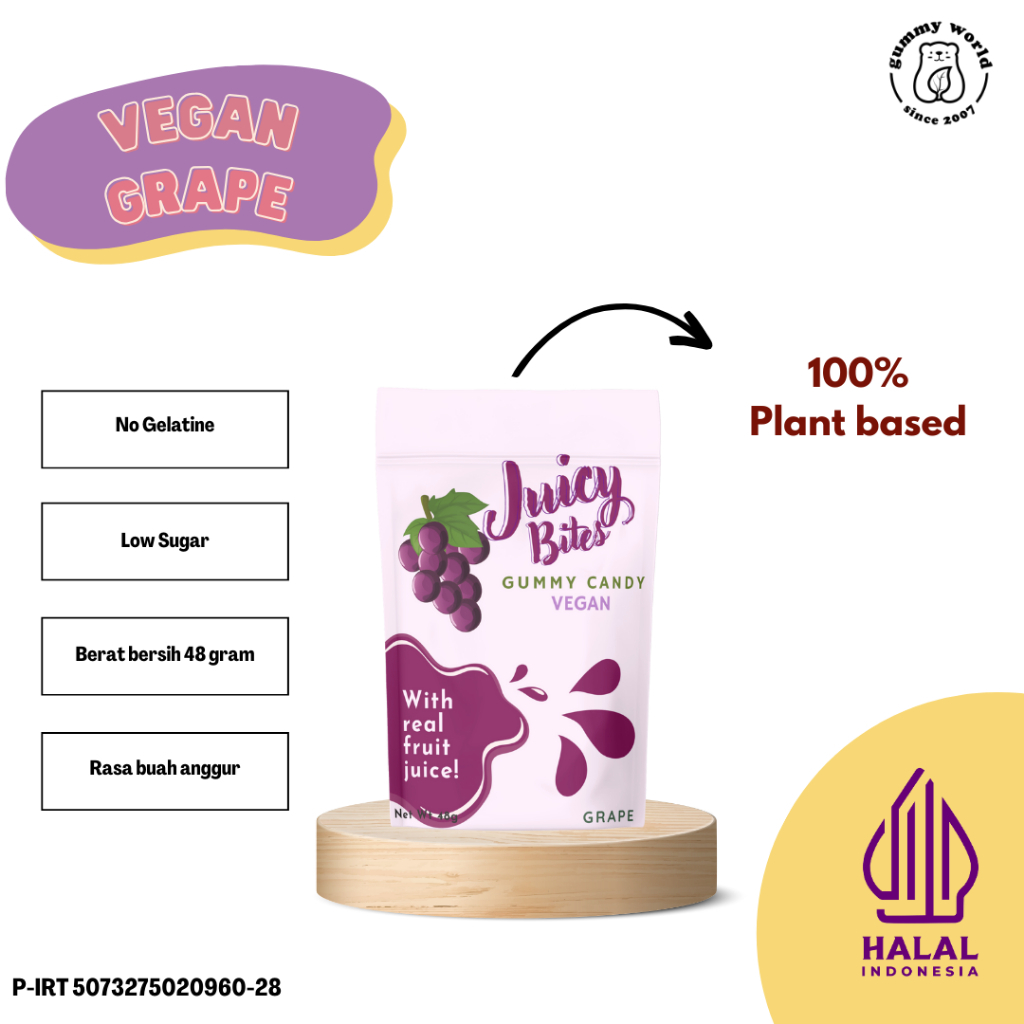 

Vegan Gummy (Grape Juice)