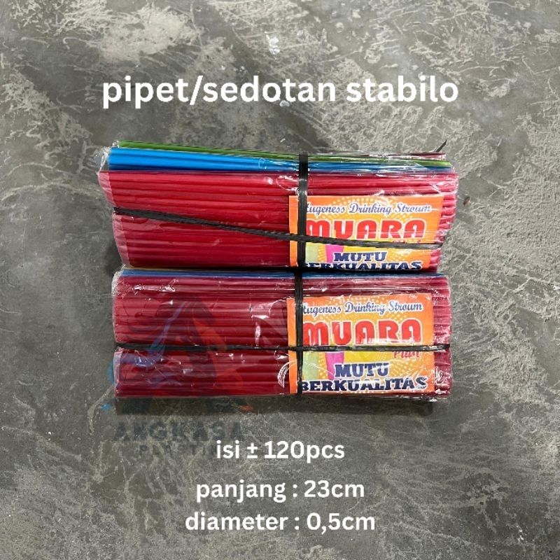 (130 pcs) sedotan plastik murah / sedotan warna warni / pipet warna / pipet plastik / sedotan minuma