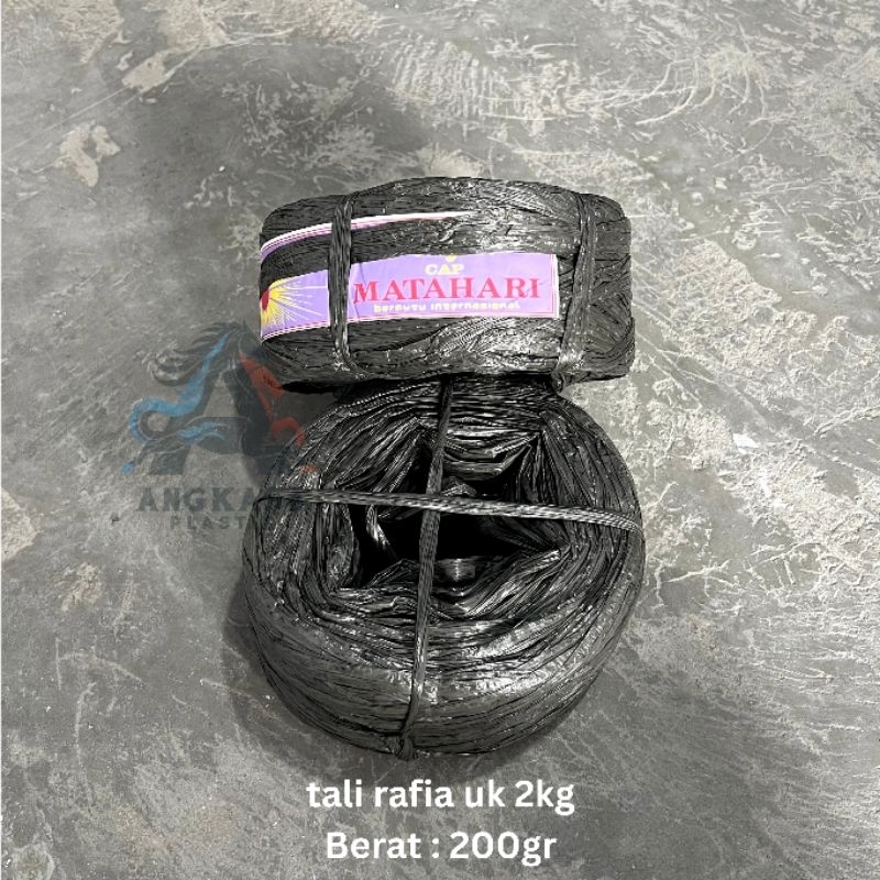 

tali rafia hitam / tali plastik rafia / tali rafia matahari / tali rafia / tali ikat / rafia hitam
