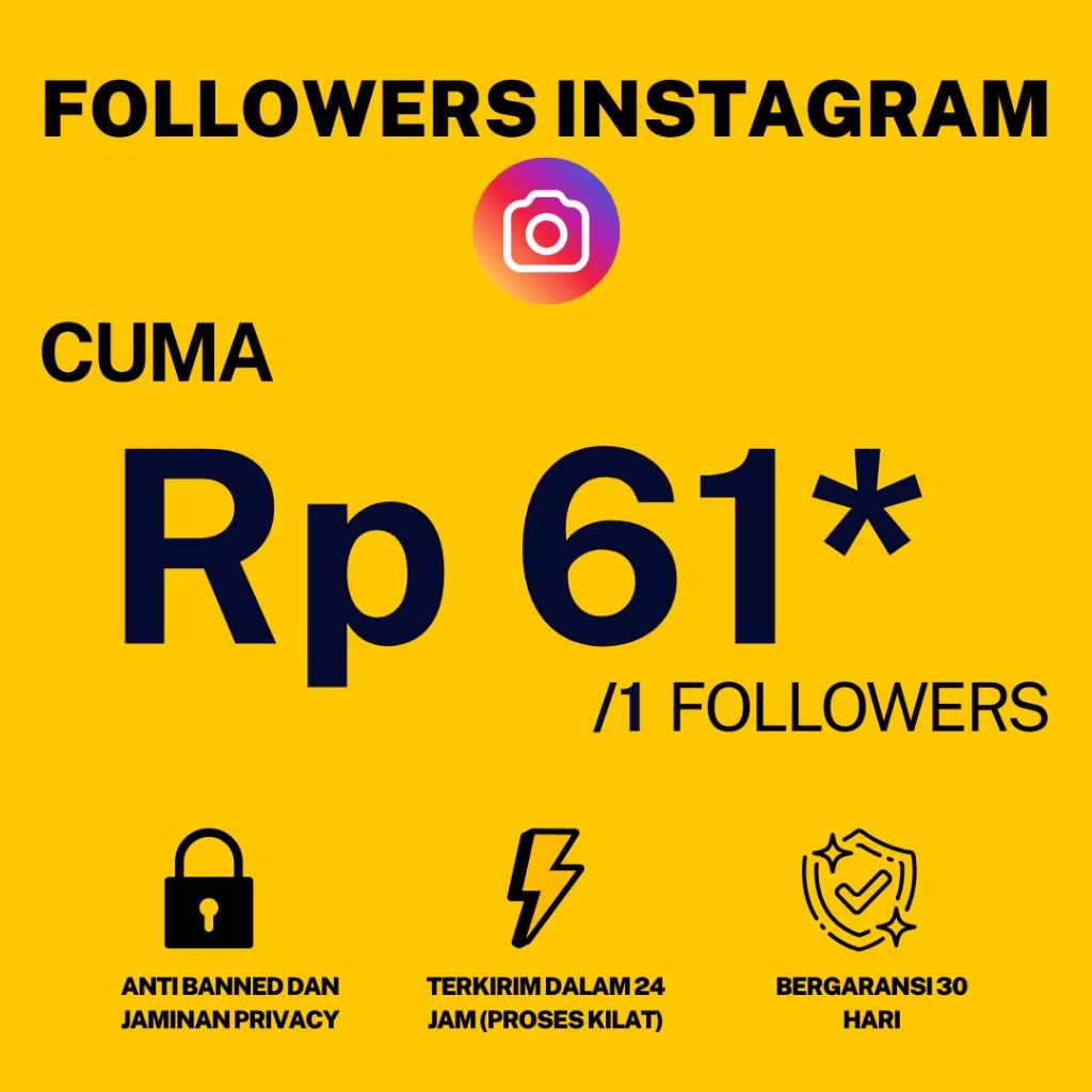 (PROMO) IG Followers Kilat |  Penambah Pengikut Followers IG Instagram Termurah Tercepat di Indonesi
