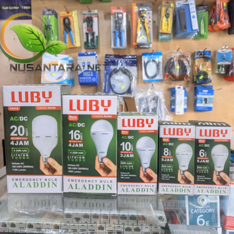 Lampu Luby Emergency Bulb Aladdin