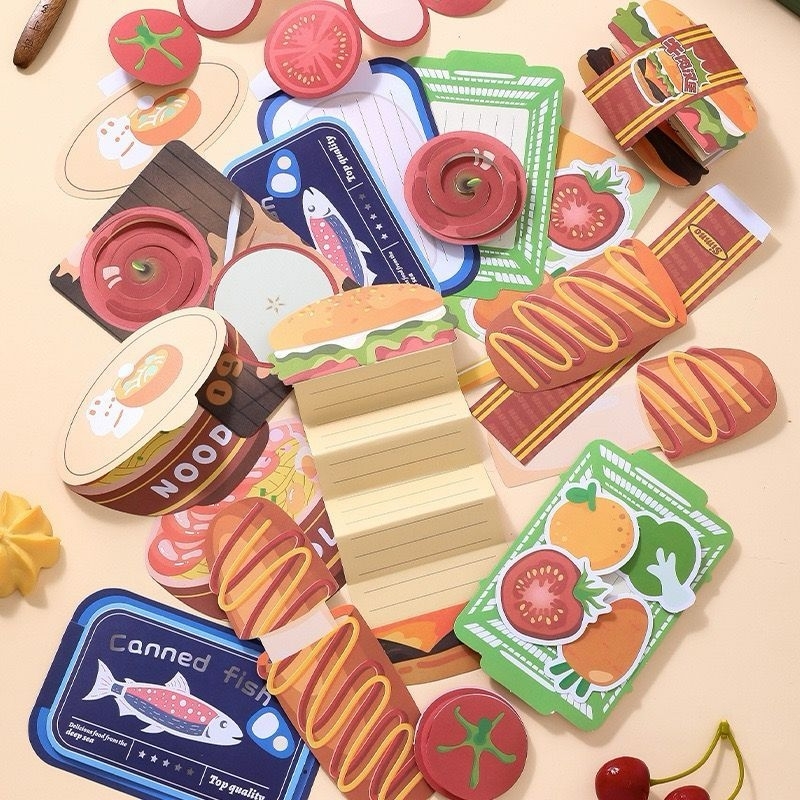 

Greeting card 26PCS / Gift Card / Kartun Memo / Washi Paper / Journal Diary Style