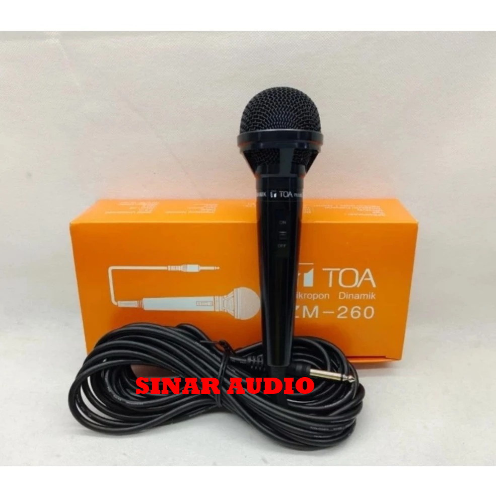 Mic Kabel Toa ZM-260 ZM 260 Microphone TOA ZM260 Mic Toa ZM 260 original
