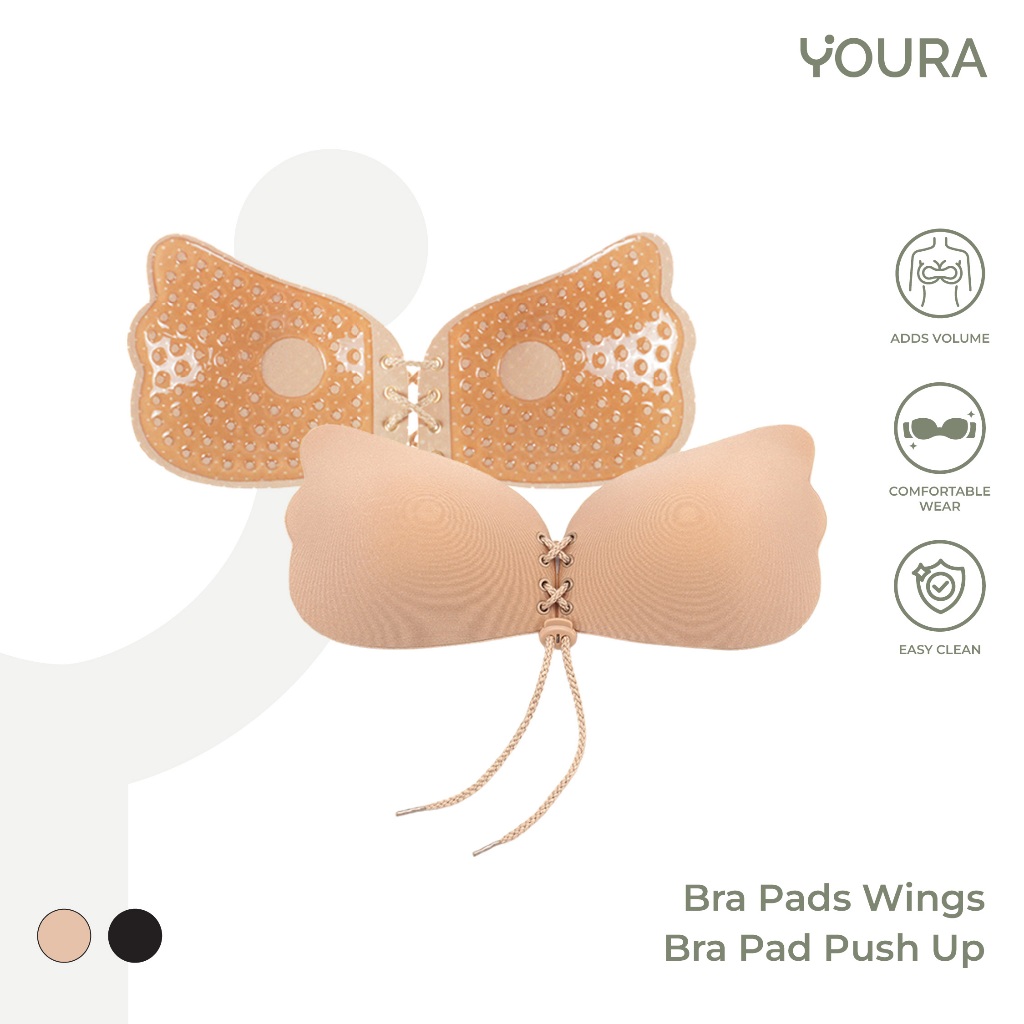 YOURA - Bra Tempel Silikon Bra Pad Wings Angel Sponge Busa BH Wedding