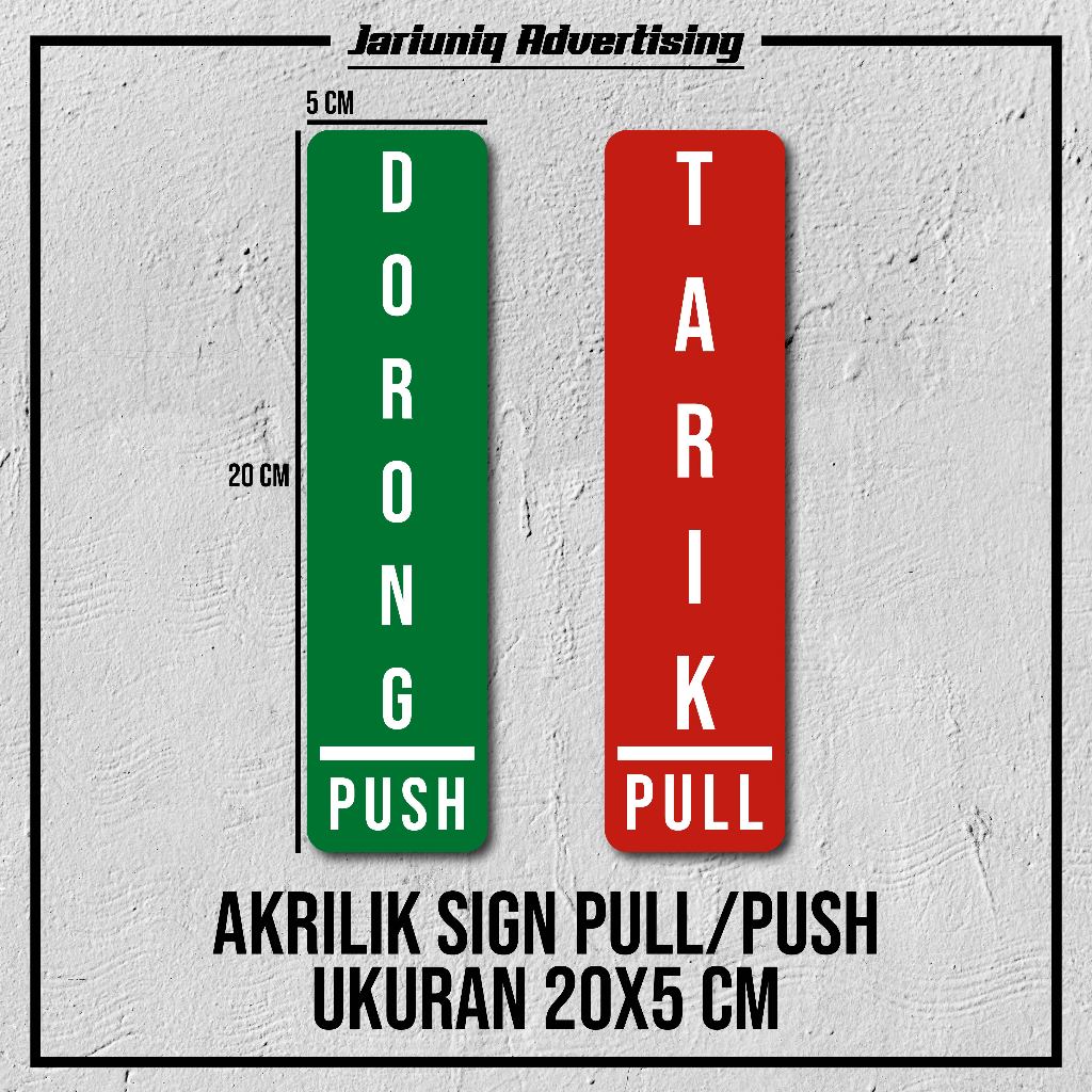 

Akrilik Sign Board TARIK/DORONG - Ketebalan 2 MM - Ukuran 20x5 CM