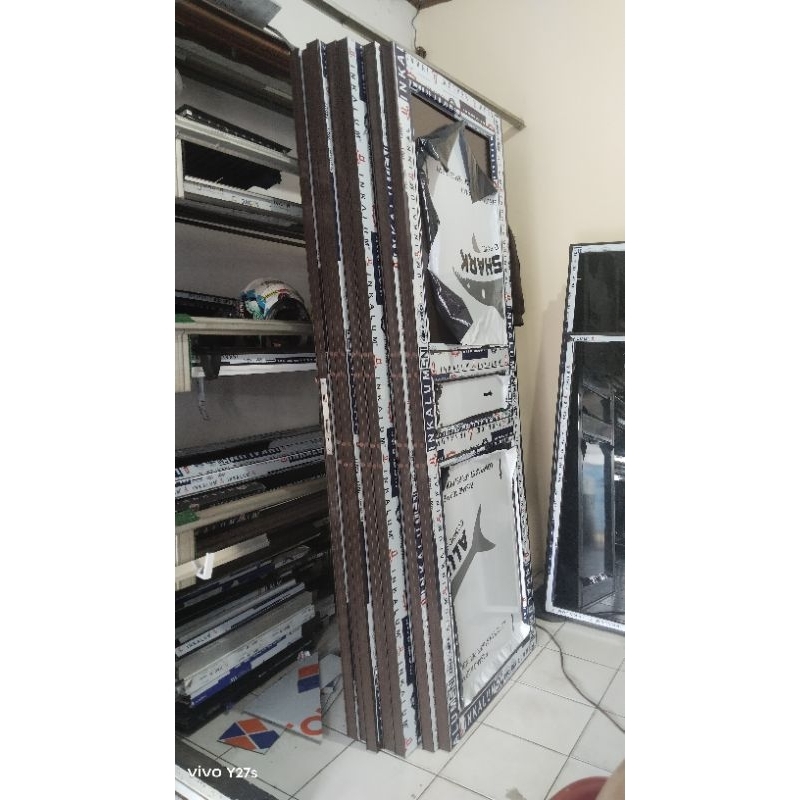 PINTU ALUMINIUM PROFIL MAHKOTA, PINTU UTAMA,PINTU KAMAR